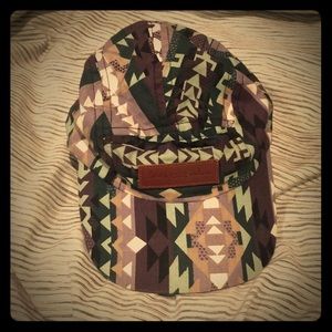 Purple geometric love your melon baseball cap hat